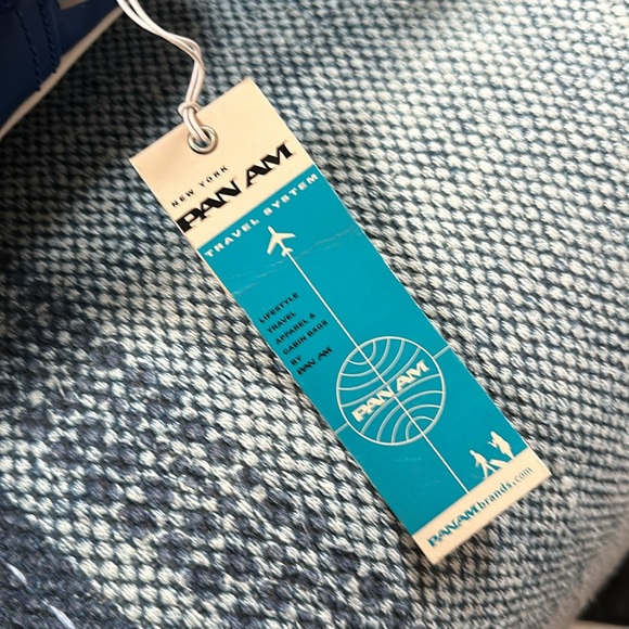 PanAm Airlines flight attendant bag, shoulder travel carry-on, blue logo retro - Picture 3 of 14